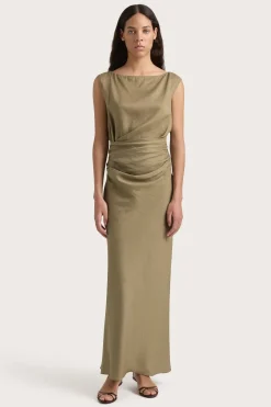 Adelia Maxi Dress Khaki