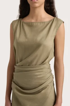 Adelia Maxi Dress Khaki