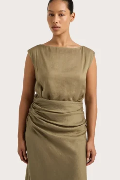 Adelia Maxi Dress Khaki