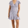 Alba Mini Dress Amaryllis Floral Blue