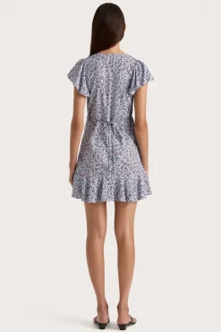 Alba Mini Dress Amaryllis Floral Blue