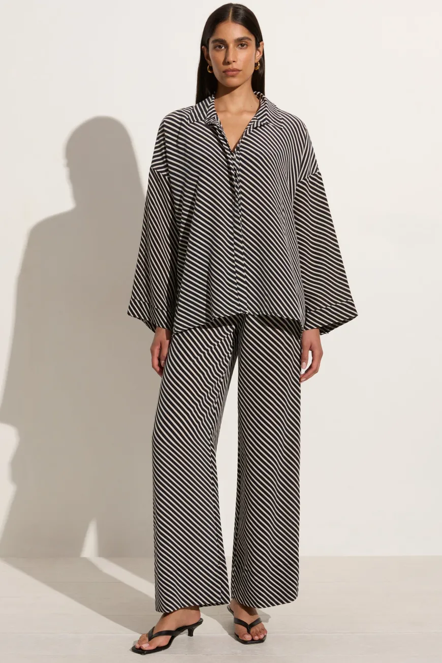 Amici Shirt Toscano Stripe Black