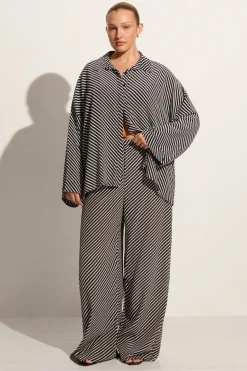 Amici Shirt Toscano Stripe Black
