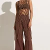 Amália Macrame Tunic Mocha - Final Sale