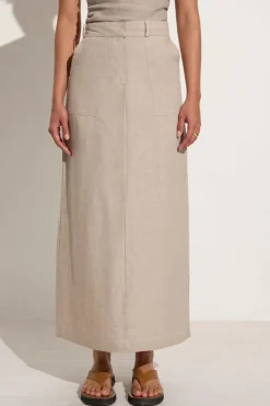 Amreli Maxi Skirt Natural - Final Sale