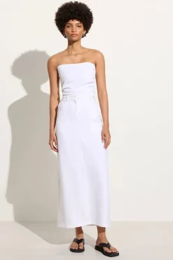 Amreli Maxi Skirt White - Final Sale