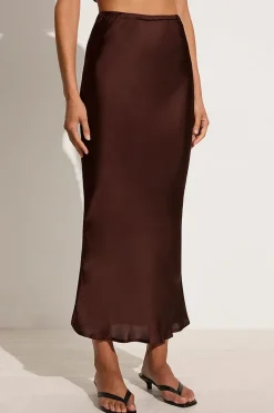 Ancora Skirt Dark Truffle - Final Sale