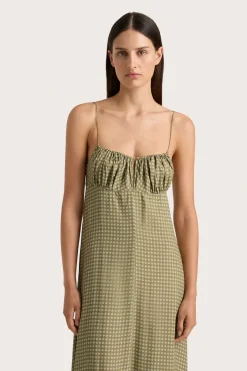 Anessa Maxi Dress Oliander Khaki