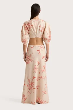 Antibes Maxi Skirt Leilani Vermilion