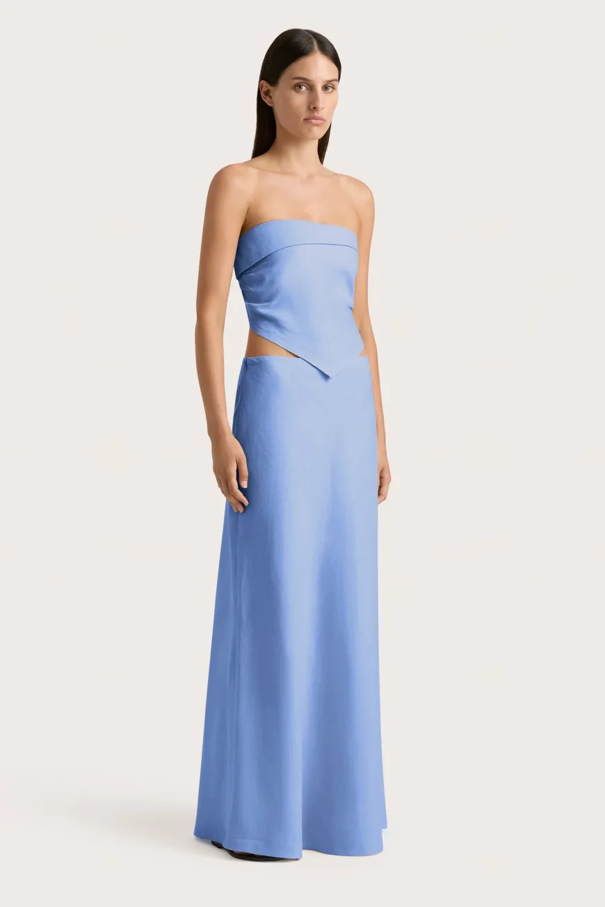 Antibes Maxi Skirt Mid Blue