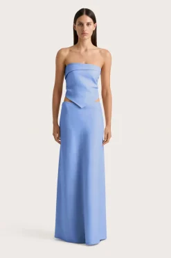 Antibes Strapless Top Mid Blue