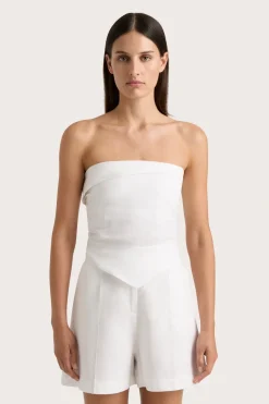 Antibes Strapless Top White