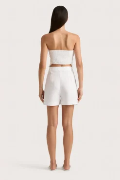 Antibes Strapless Top White