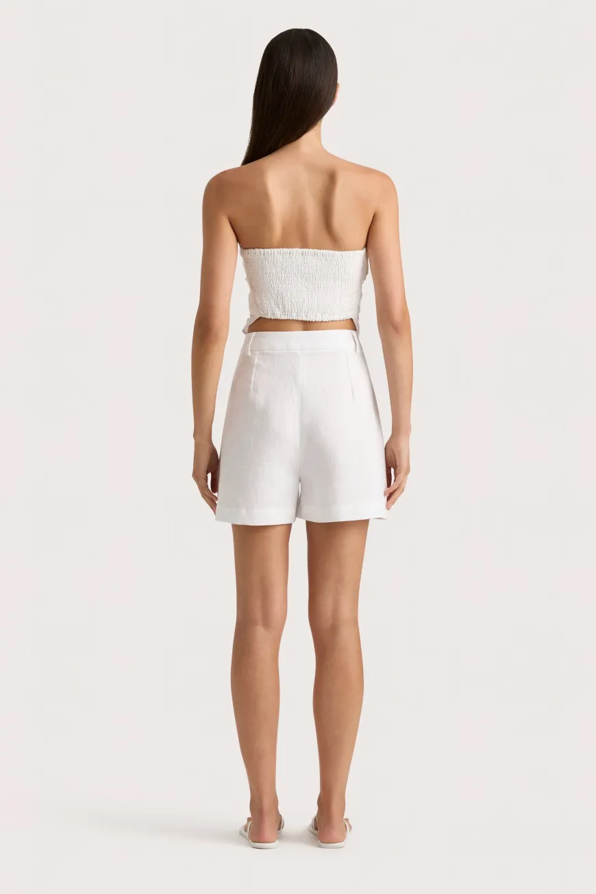 Antibes Strapless Top White