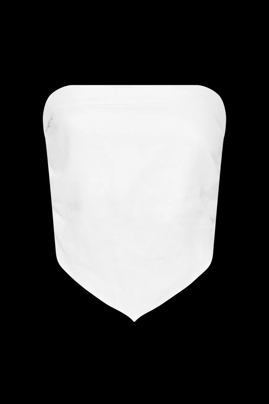 Antibes Strapless Top White