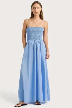 Antoine Maxi Dress Mid Blue