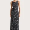 Aurelie Maxi Dress Calla Charred Navy