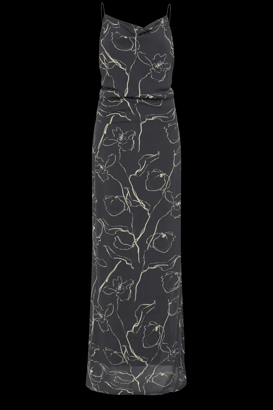 Aurelie Maxi Dress Calla Charred Navy