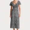 Aurelie Midi Dress Leilani Charred Navy