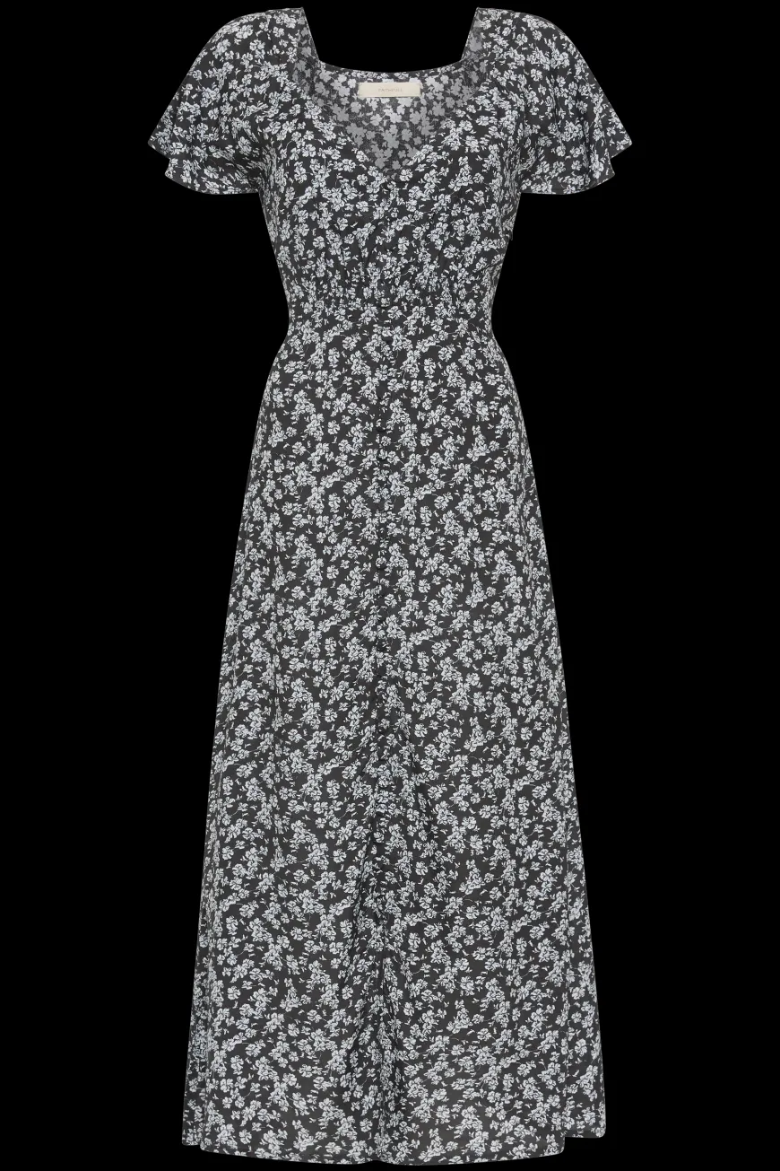 Aurelie Midi Dress Leilani Charred Navy