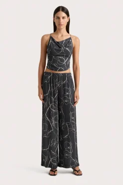 Aurelie Pant Calla Charred Navy