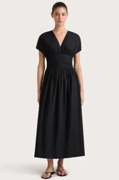 Auve Midi Dress Black