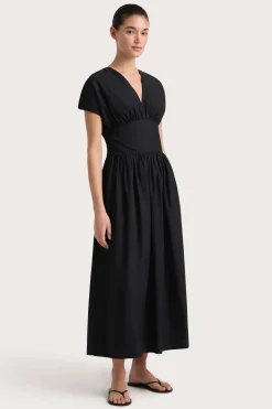 Auve Midi Dress Black