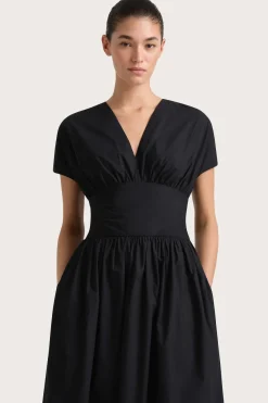 Auve Midi Dress Black