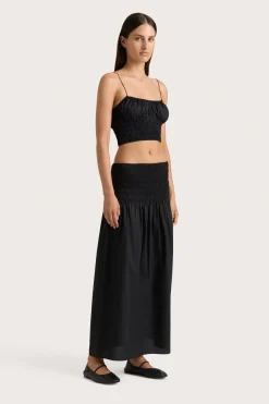 Baia Midi Skirt Black