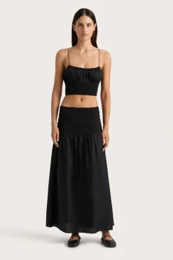 Baia Midi Skirt Black