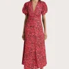 Bellavista Midi Dress Meander Micro Red