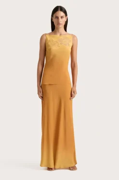 Biarritz Maxi Skirt Terracotta Ombre