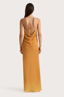 Biarritz Maxi Skirt Terracotta Ombre