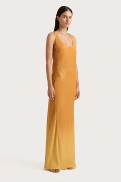 Biarritz Tank Maxi Dress Terracotta Ombre