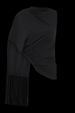 Bijou Asymmetric Top Black