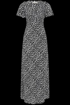 Boda Midi Dress Amaryllis Floral Black