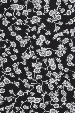 Boda Midi Dress Amaryllis Floral Black