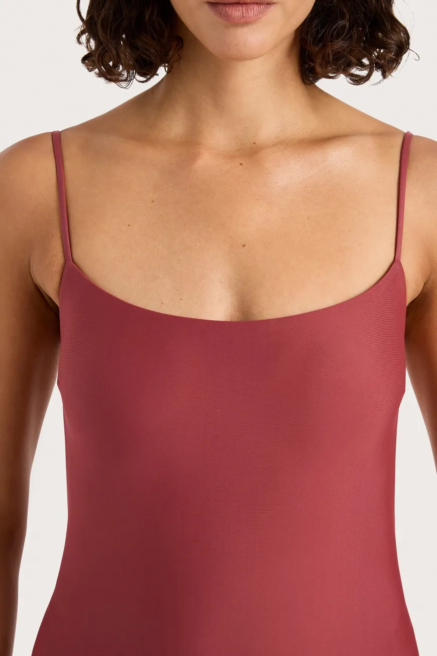 Cabo String One Piece Wine