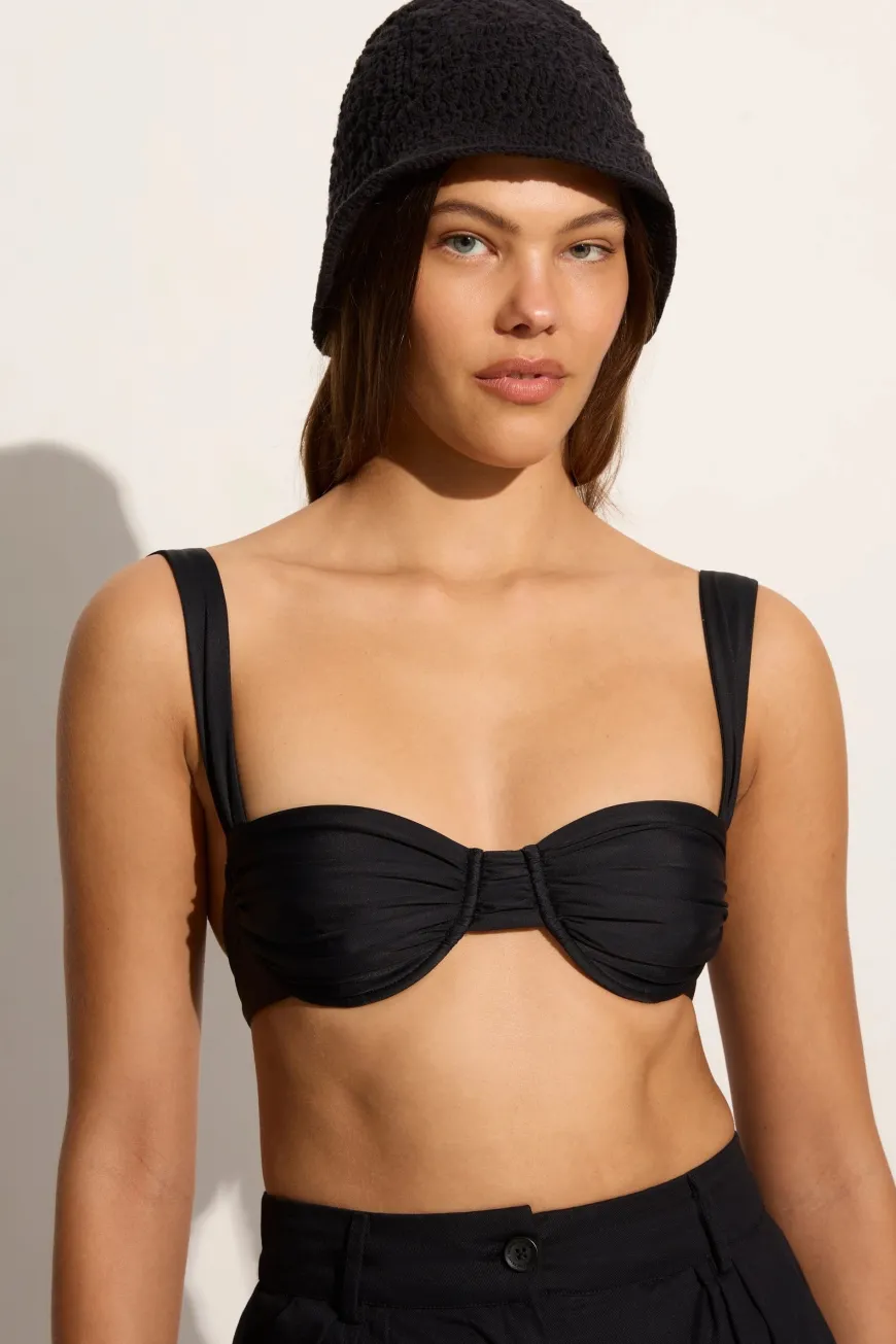 Cala Bianca Crochet Hat Black - Final Sale