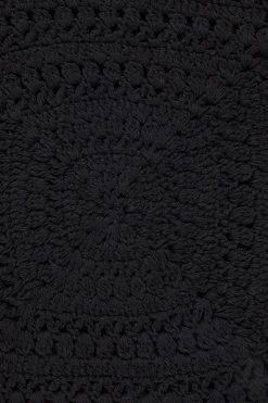 Cala Bianca Crochet Hat Black - Final Sale