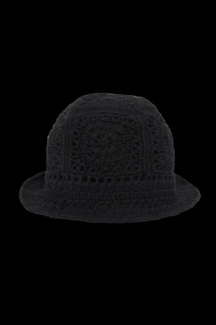 Cala Bianca Crochet Hat Black - Final Sale