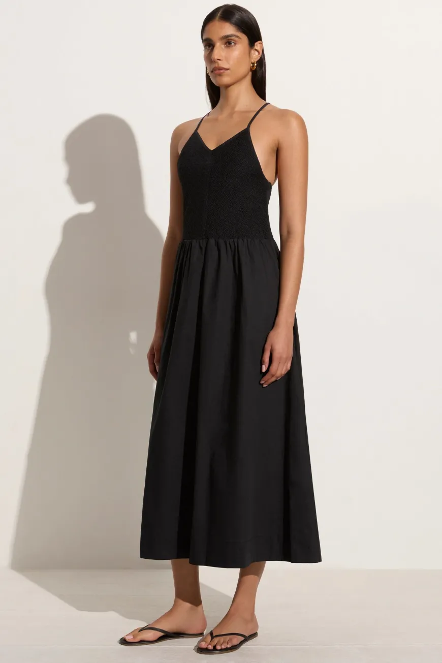 Camera Midi Dress Black