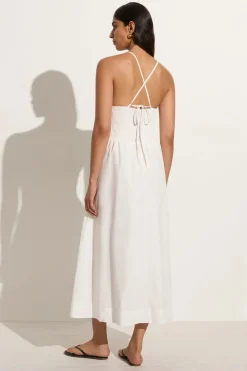 Camera Midi Dress White