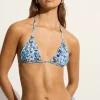 Carmen Bikini Top Cala Nica Floral Blue (Exclusive) - Final Sale