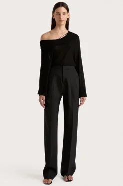 Cecilie Knit Top Black