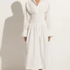 Cervo Midi Dress White