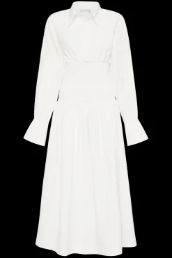Cervo Midi Dress White