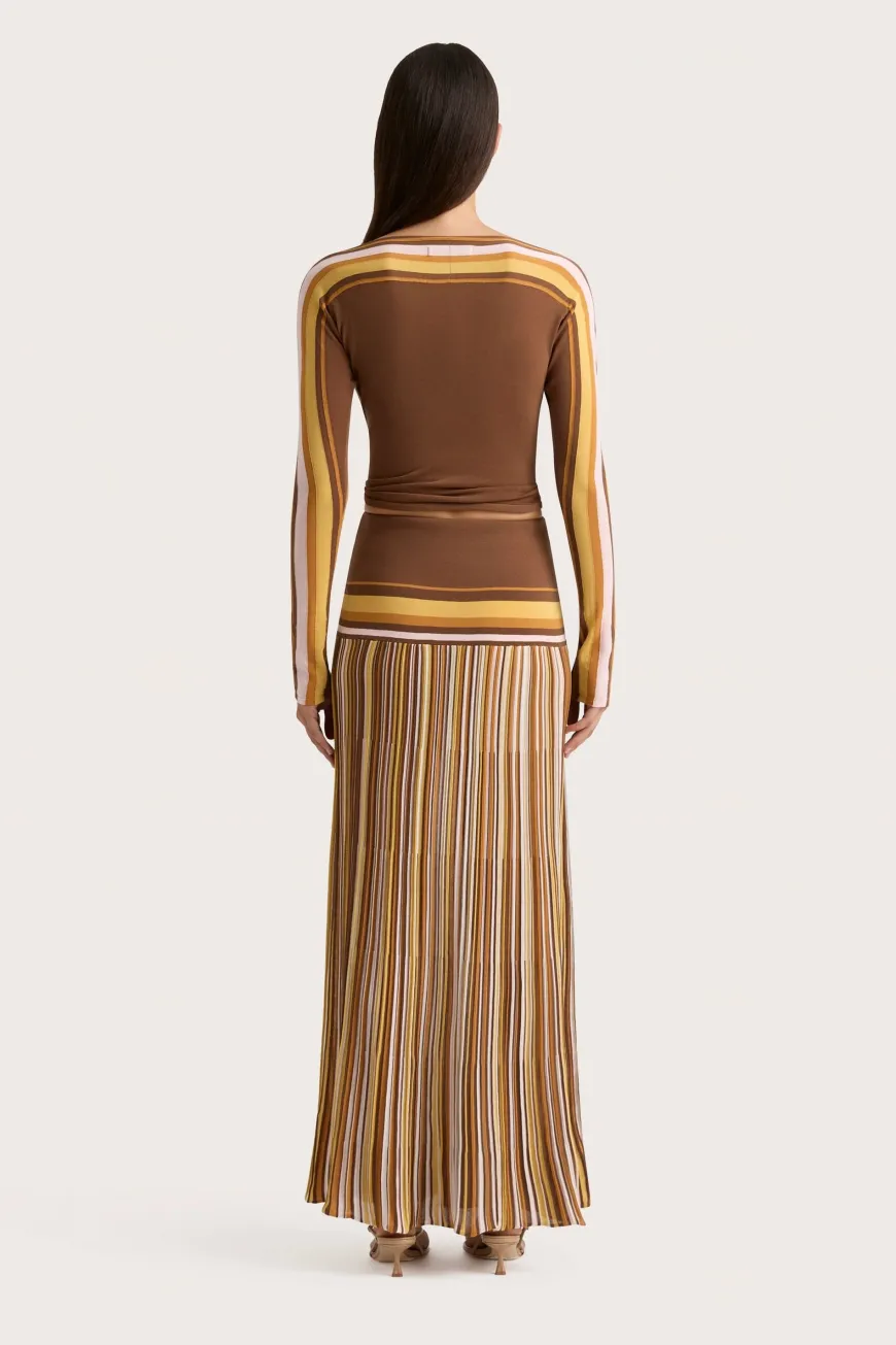 Citara Long Sleeve Top Cocoa