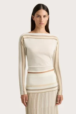 Citara Long Sleeve Top White