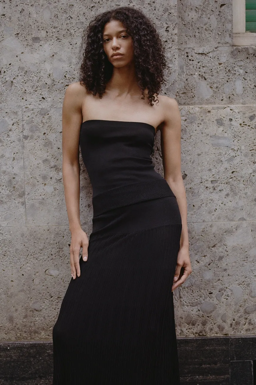 Citara Strapless Top Black